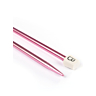 Straight needles, coloured aluminium, 6.5 mm - 40 cm