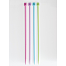 Straight needles, coloured plastic, 12 mm - 40 cm