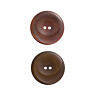 Pack of 6 brown buttons Ø 34 mm