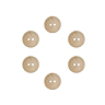 Pack of 6 beechwood buttons Ø18 mm