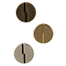 Pack of 4 gold metal buttons Ø 15 mm