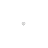 Pack of 6 Heart Buttons - 12 mm Diameter ecru