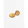 Pack of 6 curved boxwood buttons Ø25 mm