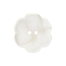 Lot de 6 boutons fleurs nacre écru Ø 25 mm