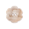 Lot de 6 boutons fleurs nacre beige Ø 25 mm