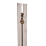 Beige closed end zip - 22 cm