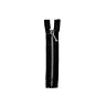 Black close end aluminum zipper, 12 cm.